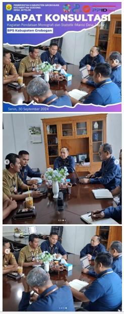 Rapat Konsultasi Pendataan Monografi dan Statistik (MANIS) Tahun 2024