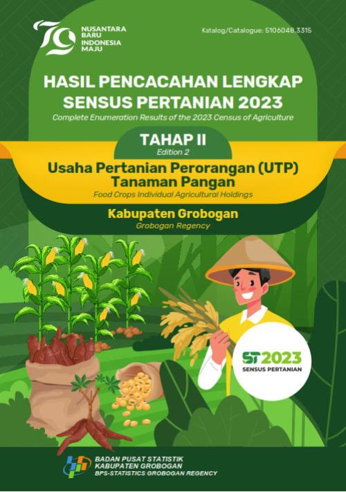 Hasil Pencacahan Lengkap Sensus Pertanian 2023 - Tahap II: Usaha Pertanian Perorangan (UTP) Tanaman Pangan Kabupaten Grobogan