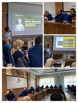 Rapat Dinas & Presentasi Laporan Magang Mahasiswa POLSTAT STIS 2024