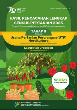 Complete Enumeration Results Of The 2023 Census Of Agriculture - Edition 2 Horticulture Individual Agricultural Holdings Grobogan Regency