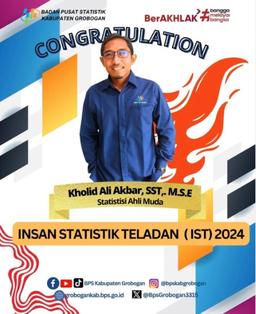 Exemplary Statistician of BPS Grobogan Regency in 2024