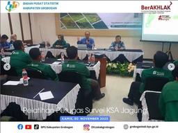 Pelatihan Petugas Survei KSA Jagung dan Ubinan