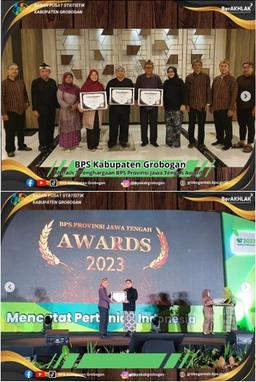 BPS Grobogan Regency won three awards